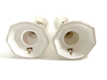 Midcentury Christmas Ceramic Candlesticks at Duckwells