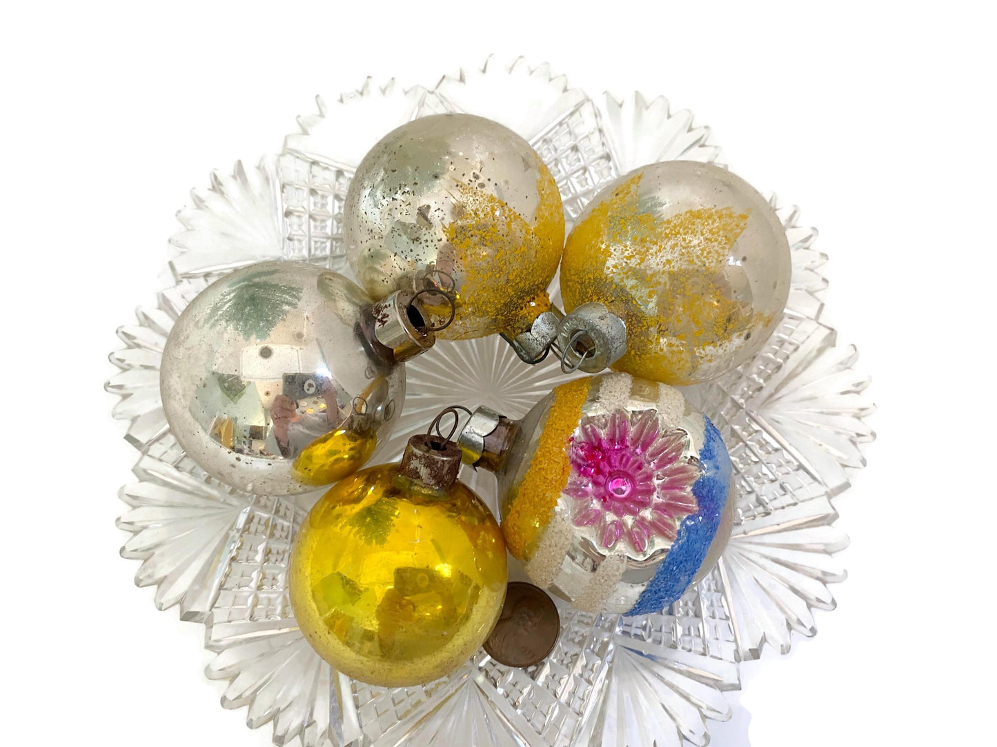 Midcentury Glass Christmas Ornaments
