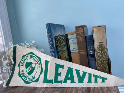 Vintage Leavitt Institute, Turner Maine Pennant