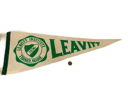 Vintage Leavitt Institute, Turner Maine Pennant