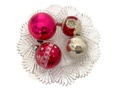 Midcentury Glass Christmas Tree Ornaments at Duckwells