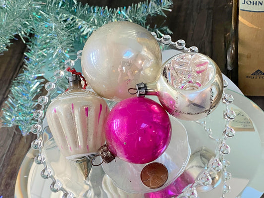 Midcentury Glass Christmas Ornaments