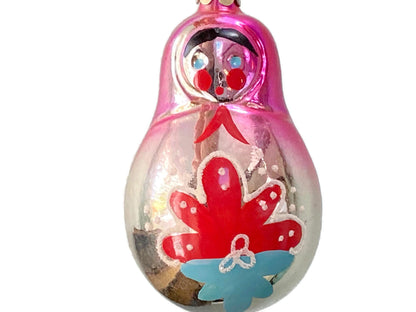 Vintage Glass Babushka Christmas Ornament at Duckwells