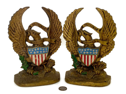 Vintage Patriotic E Pluribus Unum Bookends at Duckwells