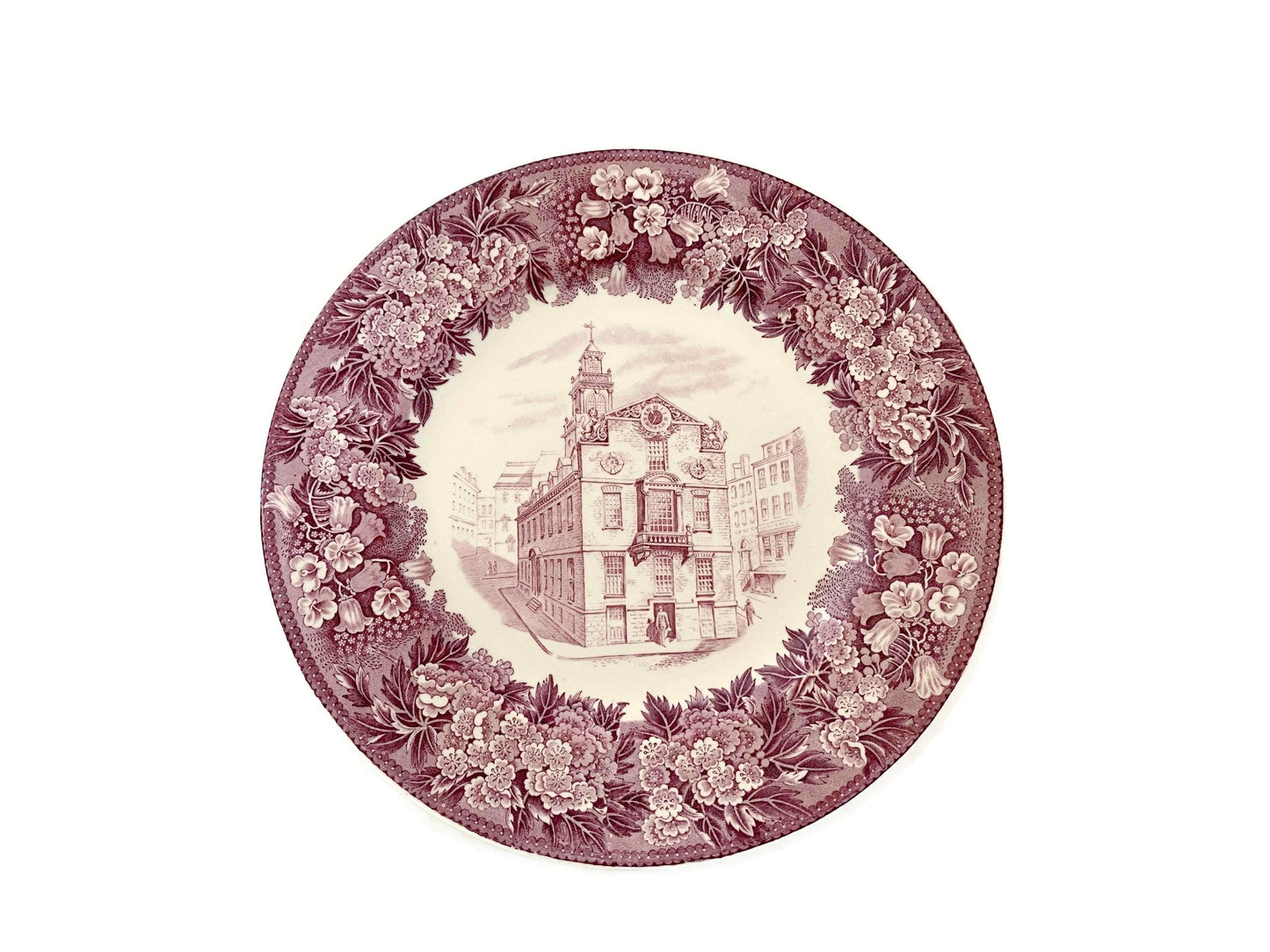 Vintage Old State House, Boston Wedgwood Souvenir Plate at Duckwells