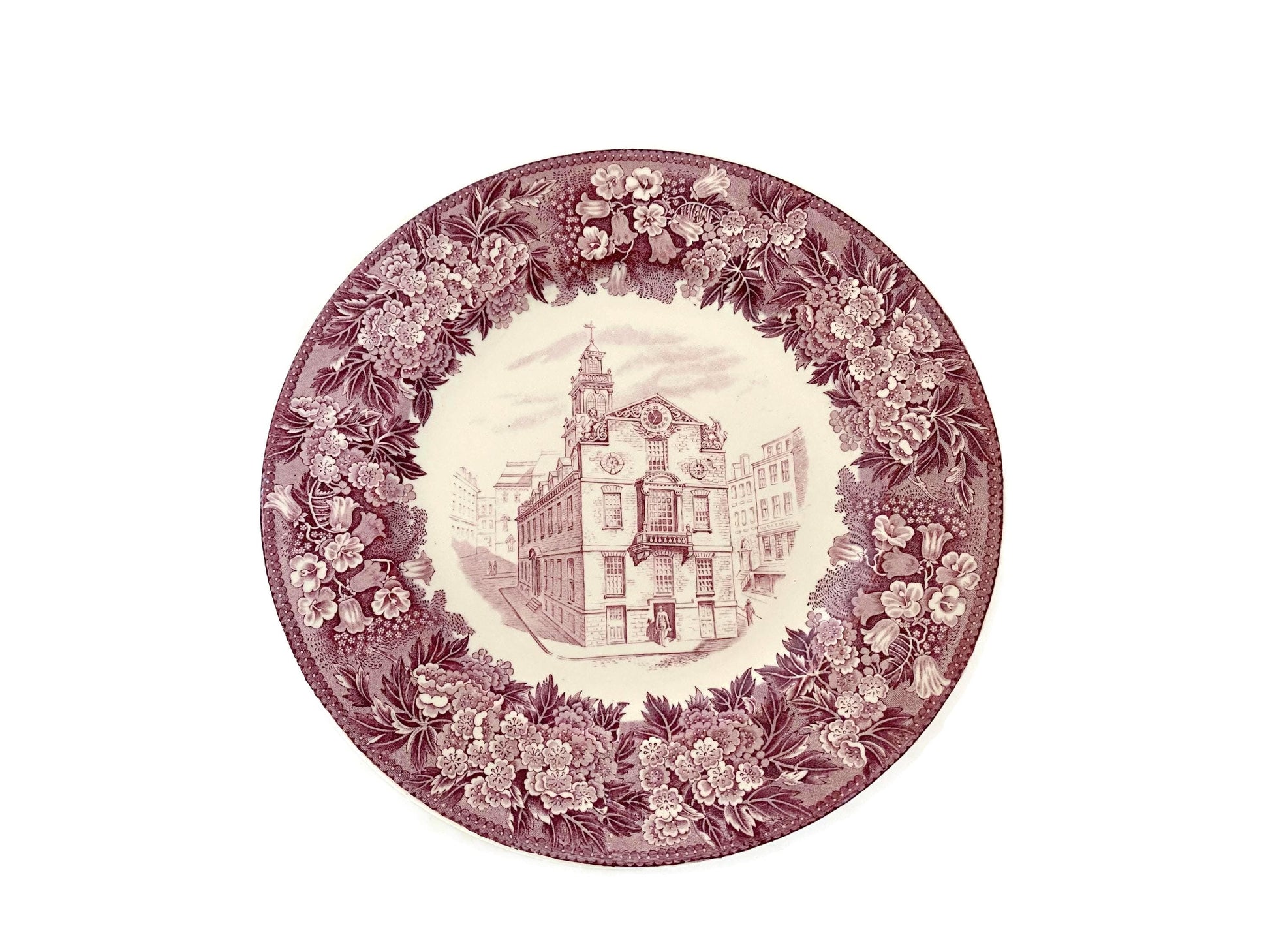Vintage Old State House, Boston Wedgwood Souvenir Plate at Duckwells