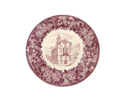 Vintage Old State House, Boston Wedgwood Souvenir Plate at Duckwells
