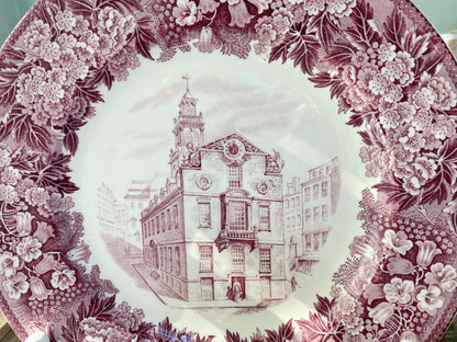 Vintage Old State House, Boston Wedgwood Souvenir Plate at Duckwells