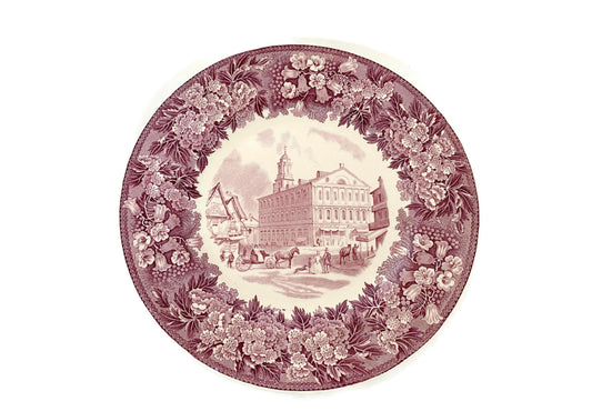 Vintage Faneuil Hall, Boston Wedgwood Souvenir Plate at Duckwells