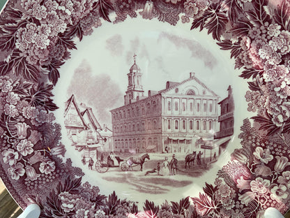 Vintage Faneuil Hall, Boston Wedgwood Souvenir Plate at Duckwells