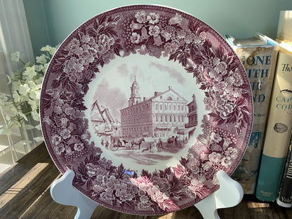 Vintage Faneuil Hall, Boston Wedgwood Souvenir Plate at Duckwells