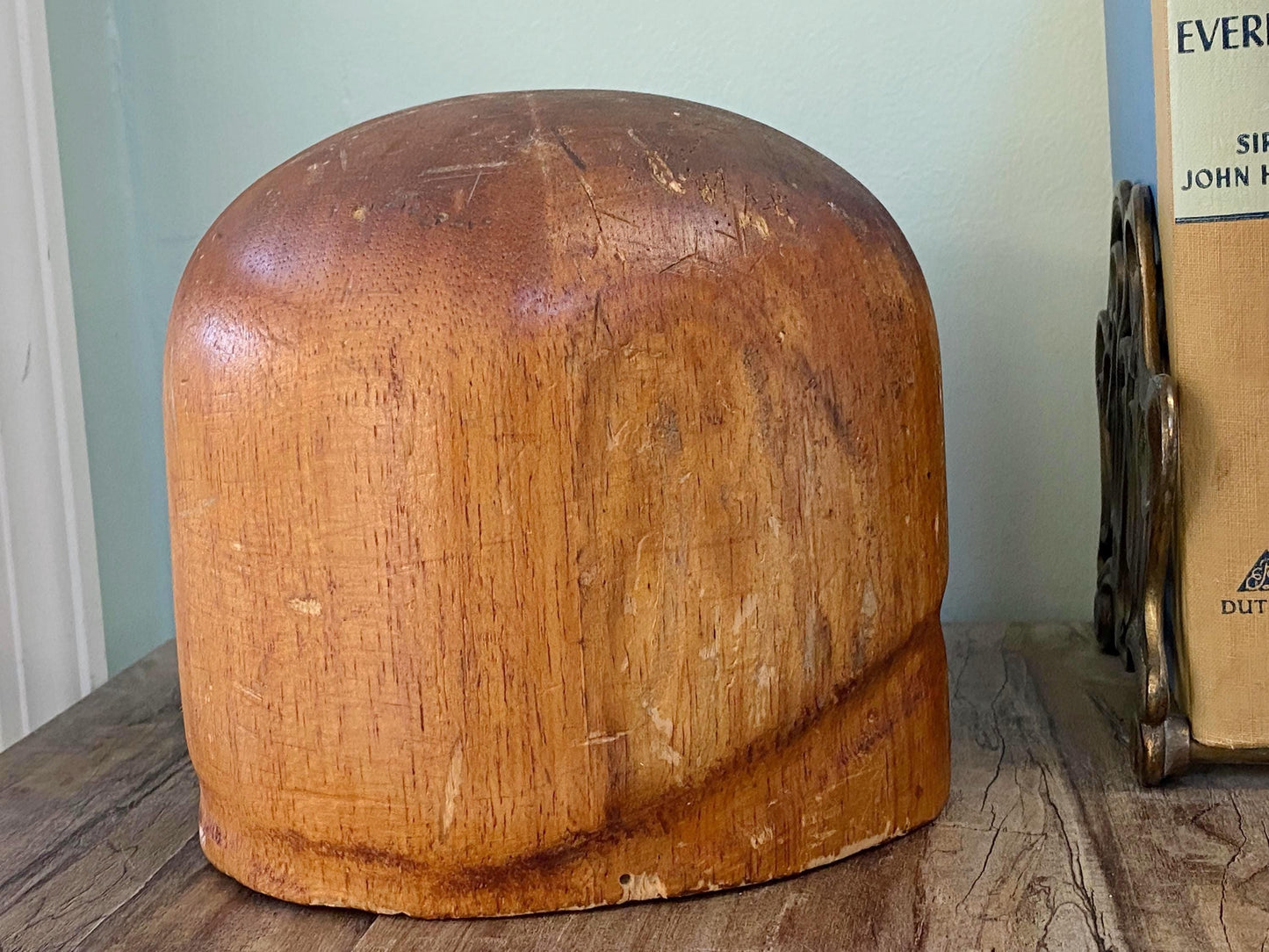Antique Wood Hat Block at Duckwells