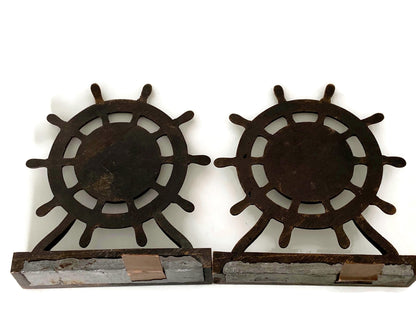 Vintage Old Ironsides USS Constitution Bookends at Duckwells