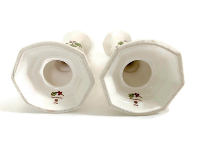 Midcentury Christmas Ceramic Candlesticks at Duckwells