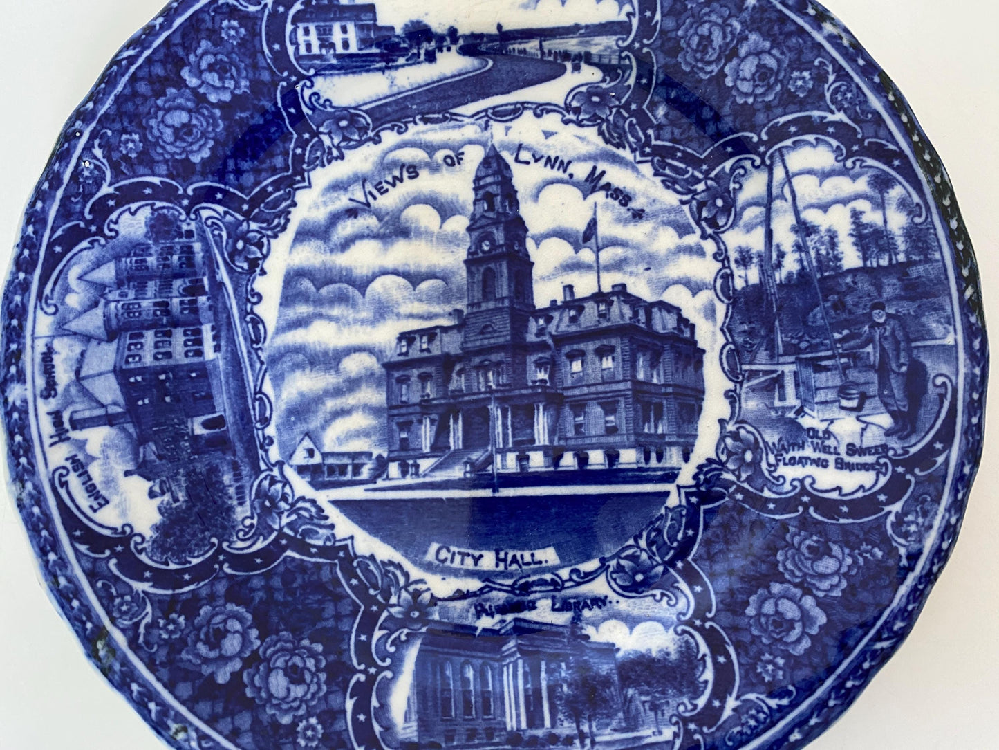 Antique Lynn Massachusetts Souvenir Plate at Duckwells
