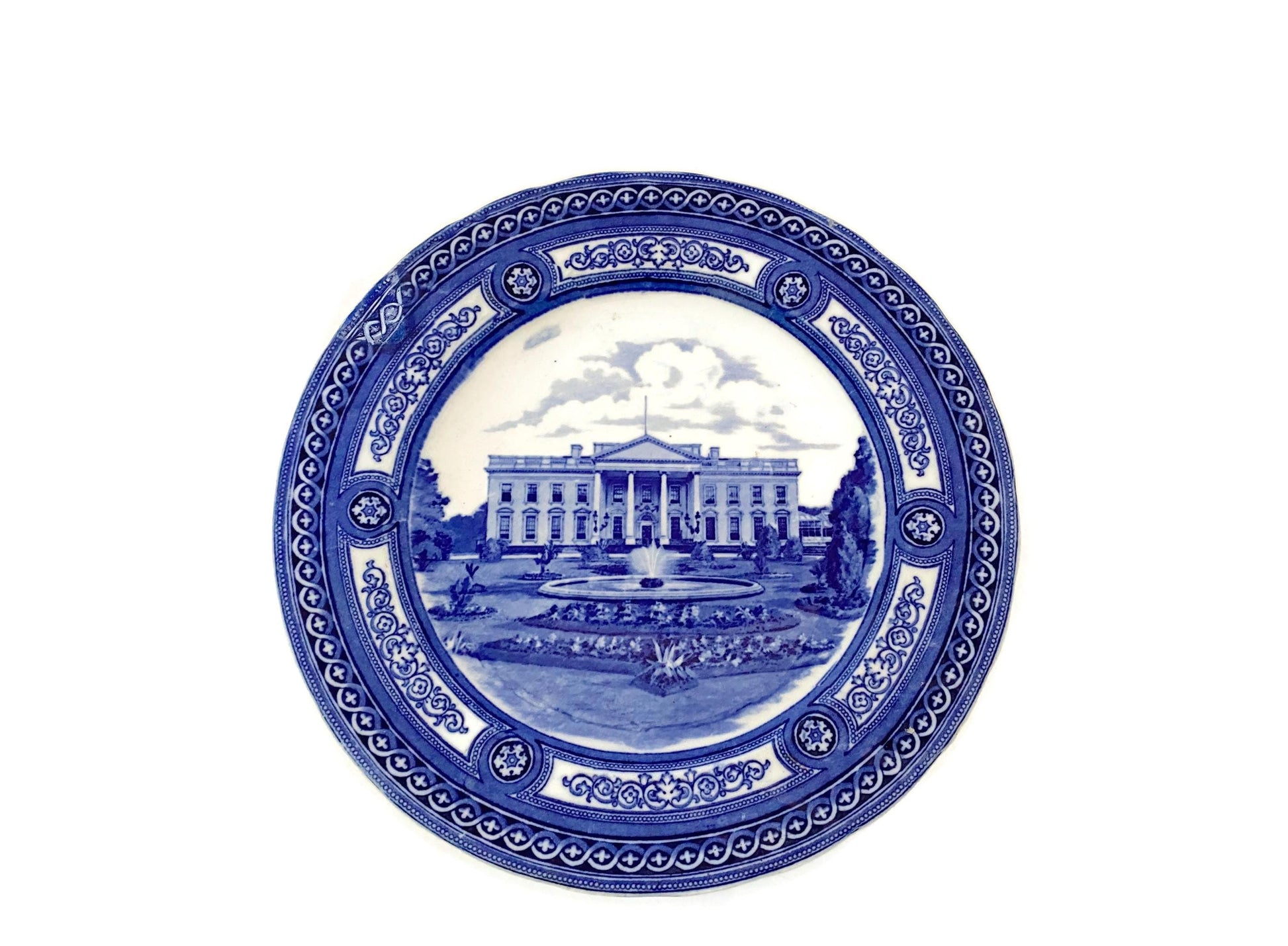 Antique White House Plate by Royal Doulton at Duckwells