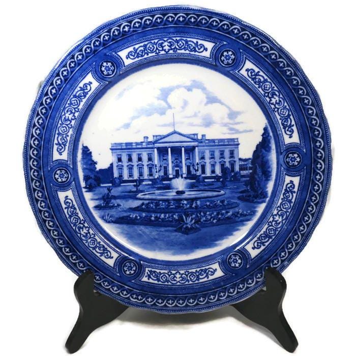 Antique White House Plate by Royal Doulton at Duckwells