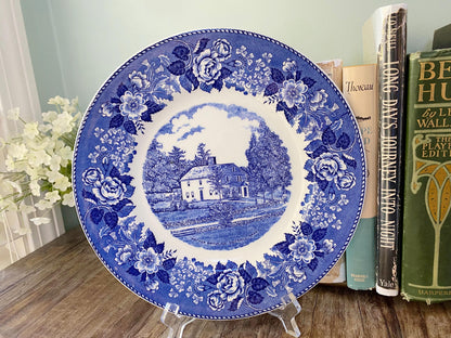 Vintage Haverhill Plate, Whittier Birthplace Massachusetts at Duckwells