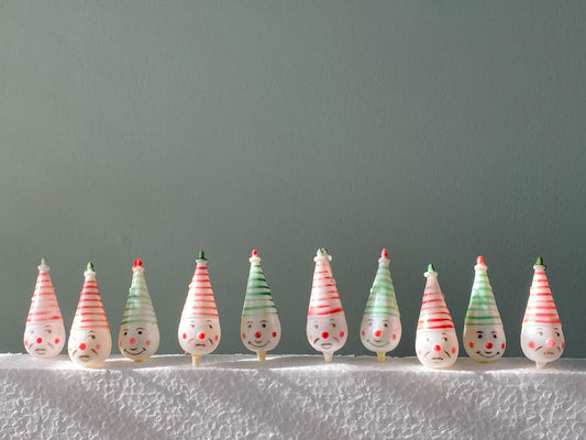 Vintage Cupcake Toppers - Clown Pick Decorations - Lot of 10 at Duckwells