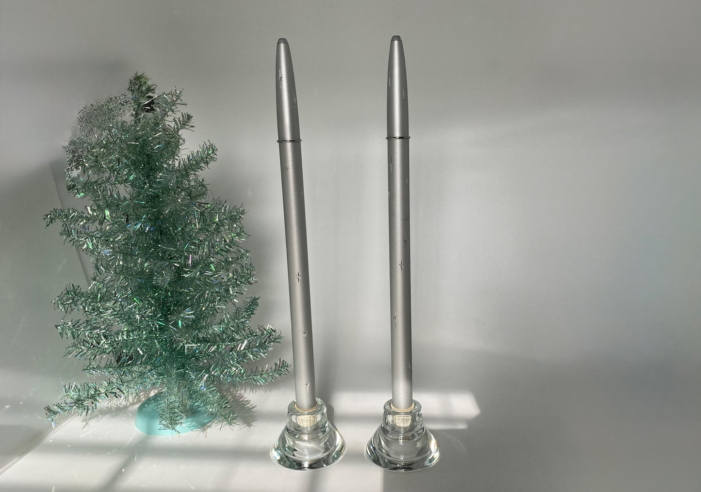 Midcentury Ronson Candles with Atomic Stars at Duckwells