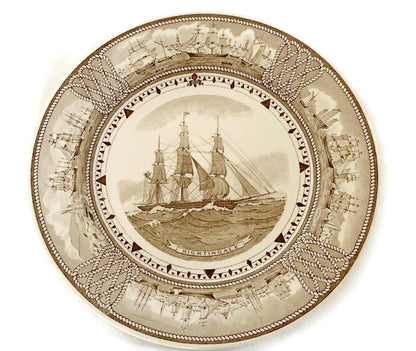 Vintage Clipper Ship Plate by Wedgwood Nightingale at Duckwells