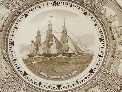 Vintage Clipper Ship Plate by Wedgwood Nightingale at Duckwells