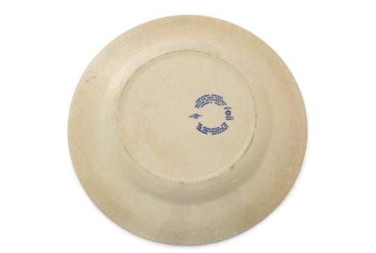 Vintage Jamestown Virginia Blue and White Plate at Duckwells