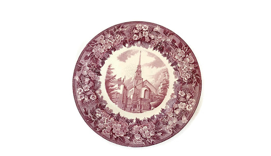 Vintage Old North Church, Boston Wedgwood Souvenir Plate at Duckwells