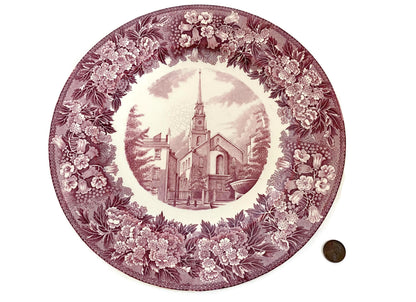Vintage Old North Church, Boston Wedgwood Souvenir Plate at Duckwells