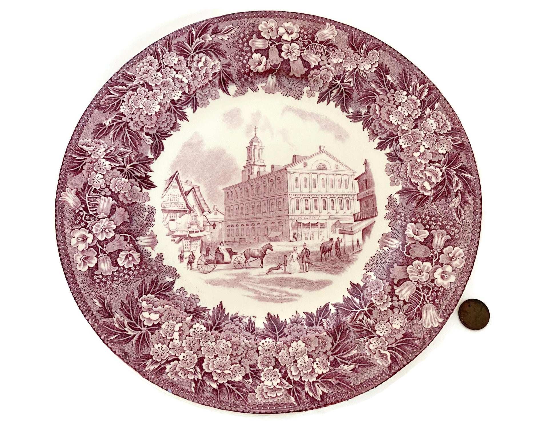 Vintage Faneuil Hall, Boston Wedgwood Souvenir Plate at Duckwells