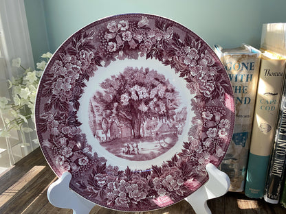 Vintage The Washington Elm Wedgwood Souvenir Plate, Cambridge Massachusetts at Duckwells