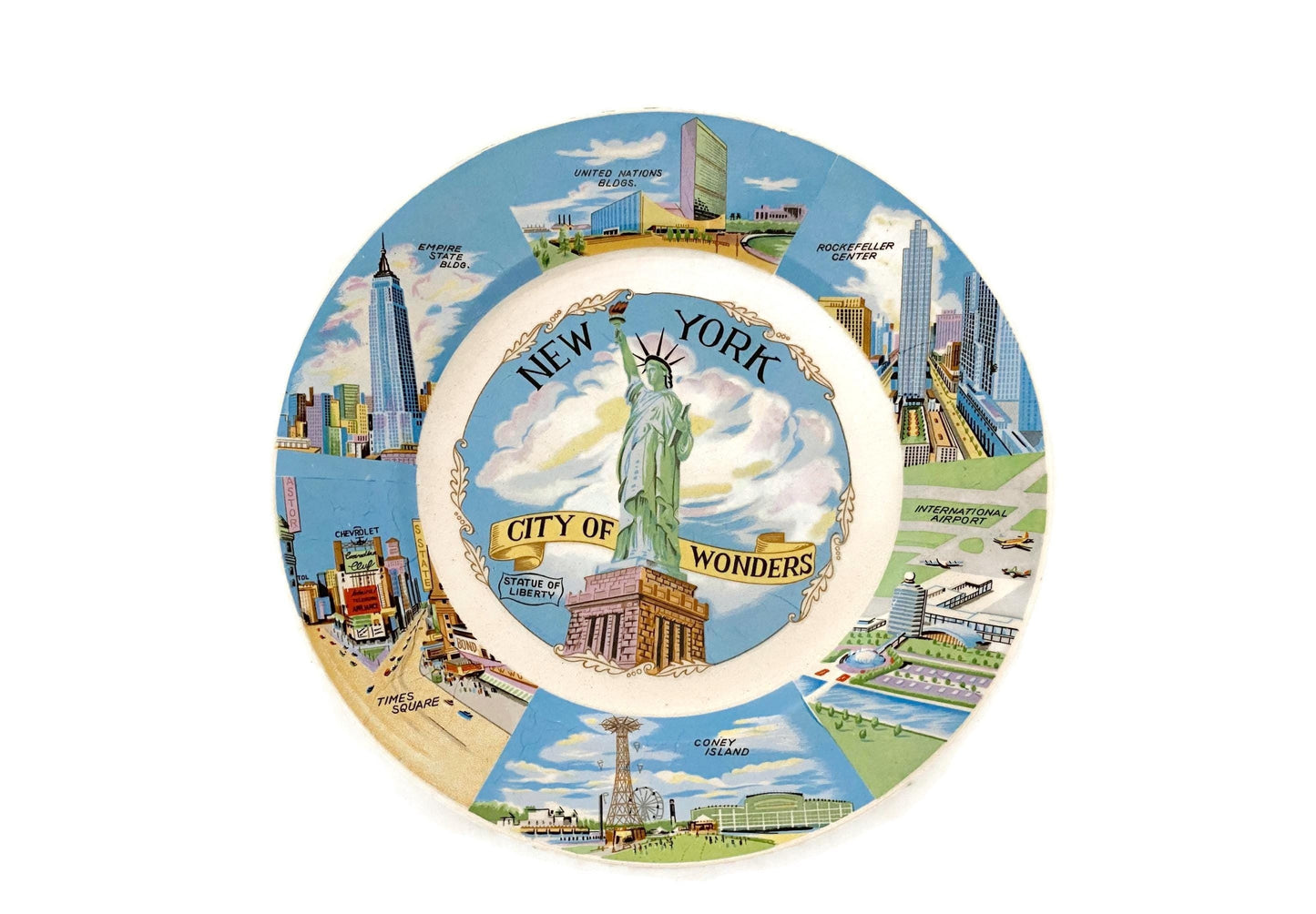 Vintage New York Souvenir Plate at Duckwells