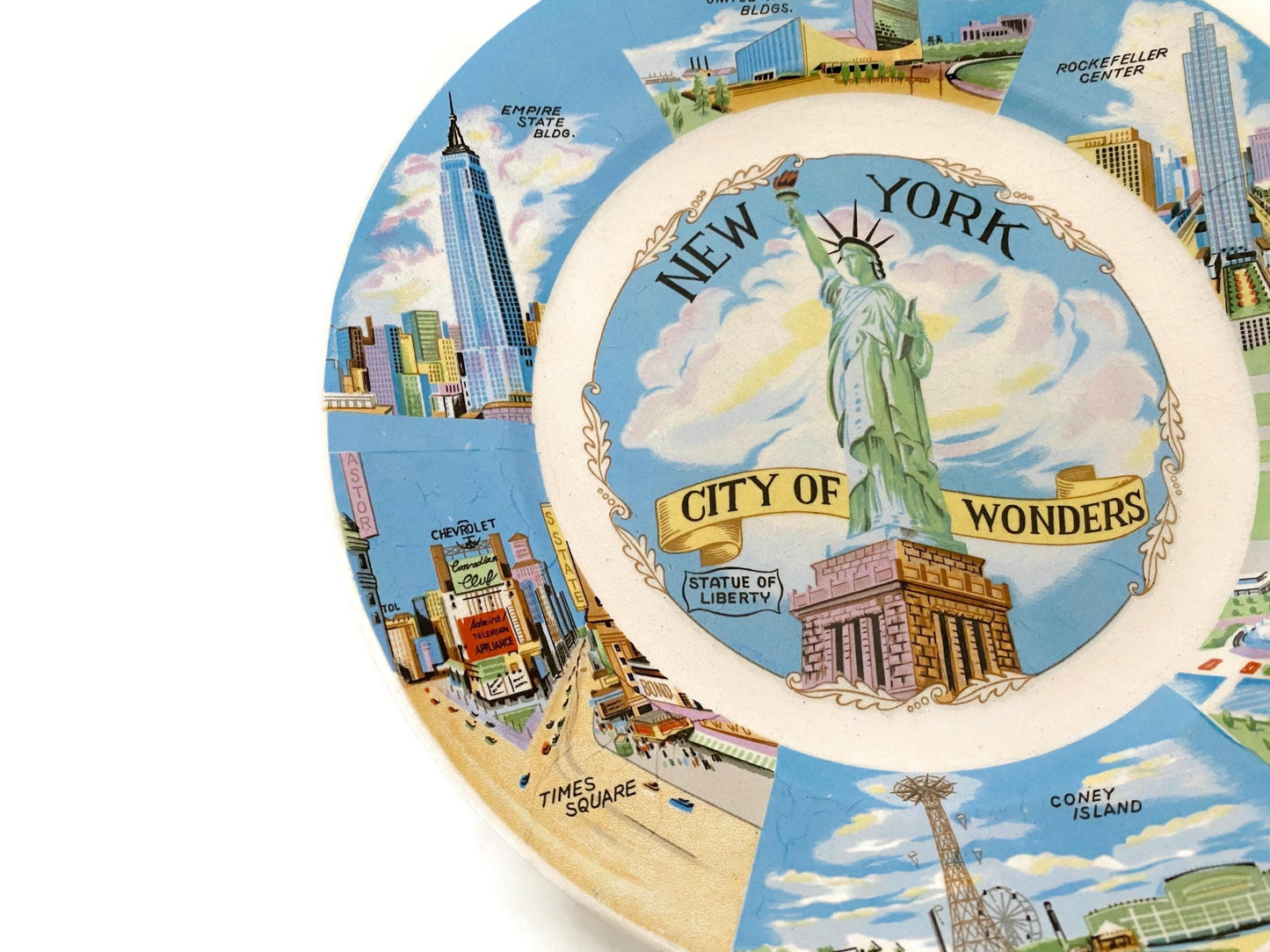 Vintage New York Souvenir Plate at Duckwells