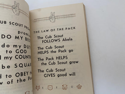 Vintage 1948 Lion Cub Scouts Handbook at Duckwells