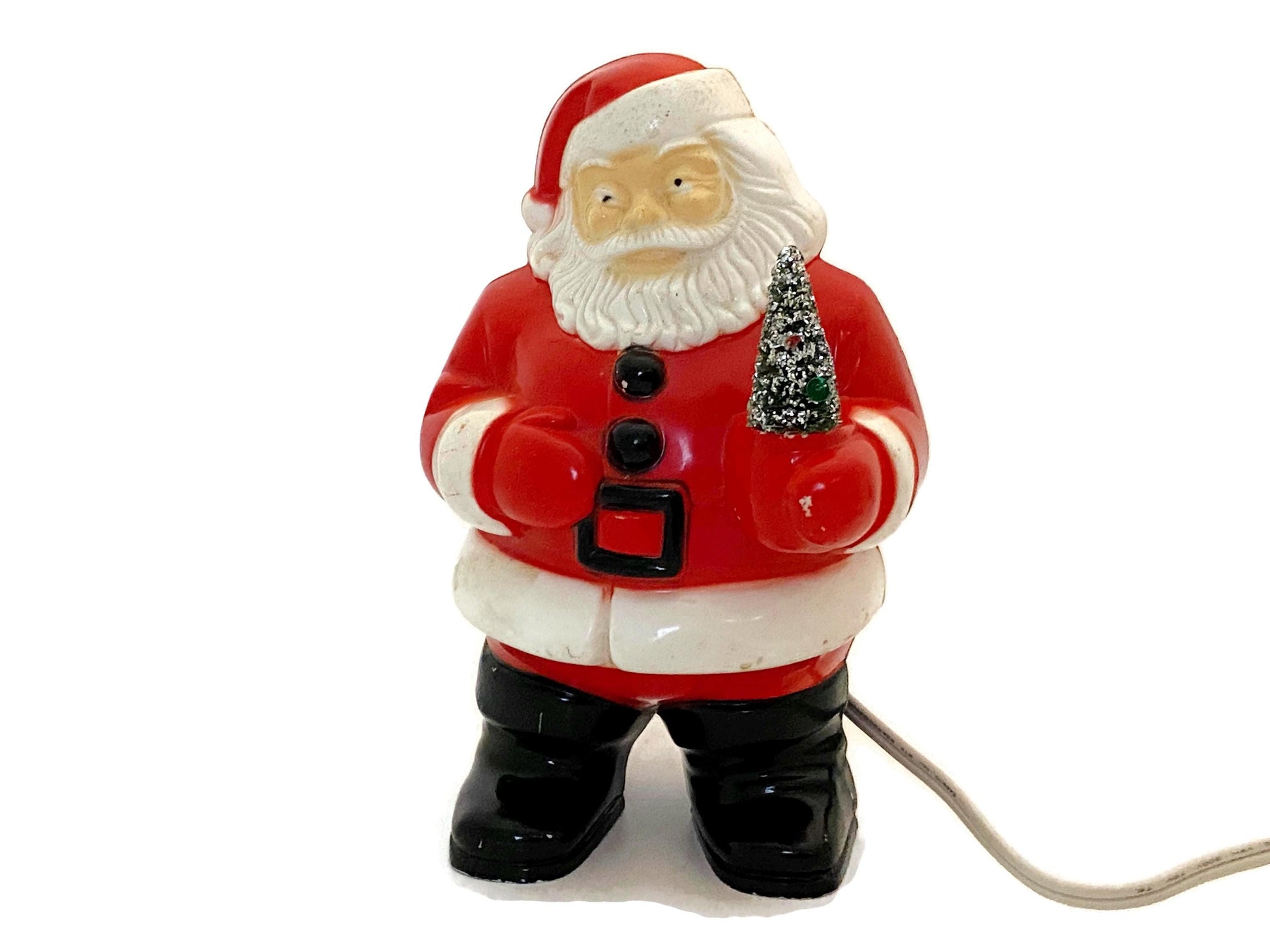 Vintage Christmas Lamp - 1950s Santa Claus Light at Duckwells