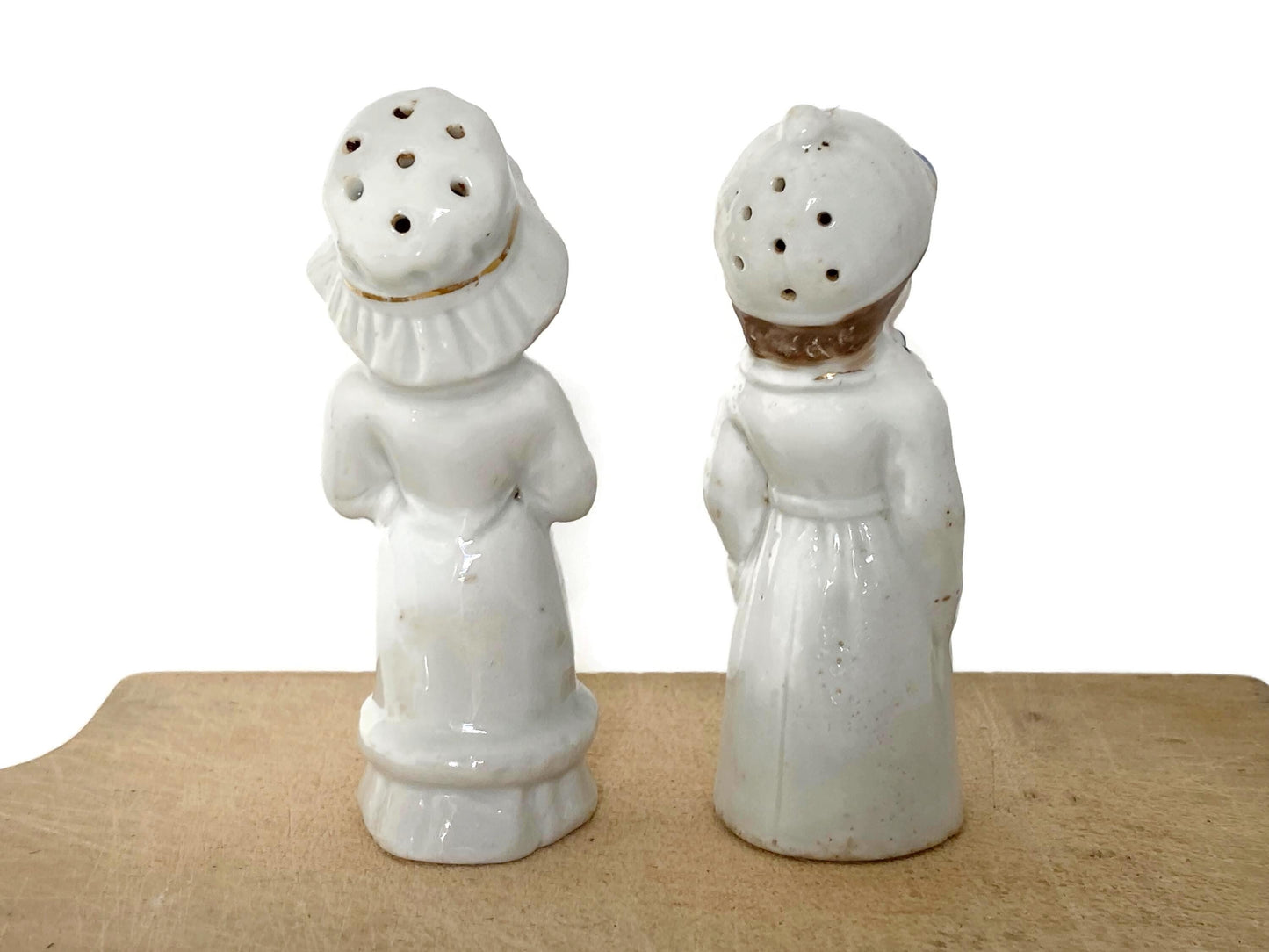 Antique Couple Salt and Pepper Shakers at Duckwells