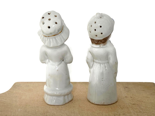 Antique Couple Salt and Pepper Shakers at Duckwells