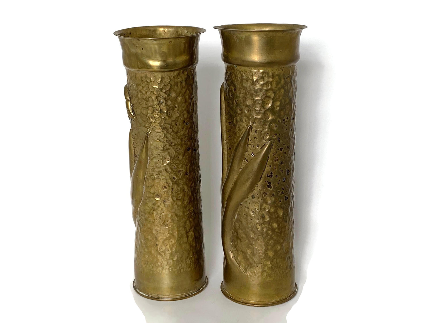 Antique WW 1 French Trench Art Vases at Duckwells