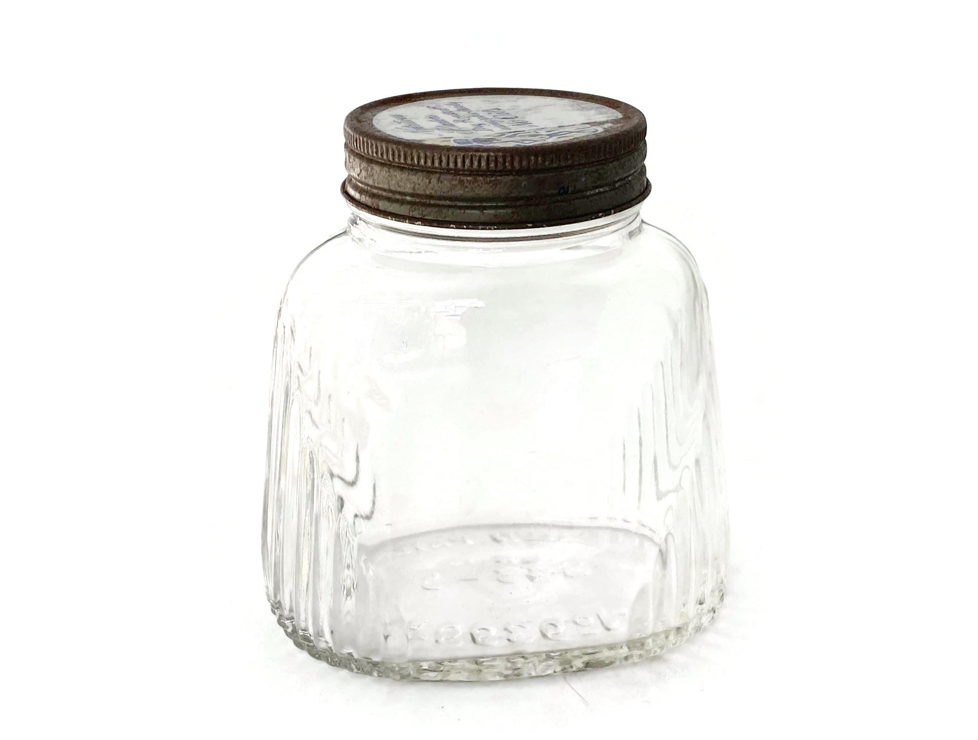 Vintage Glass Jar, Art Deco, with Planters Peanuts Lid at Duckwells