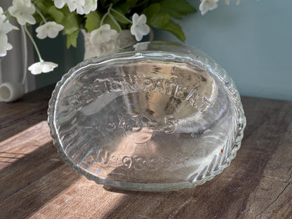 Vintage Glass Jar, Art Deco, with Planters Peanuts Lid at Duckwells