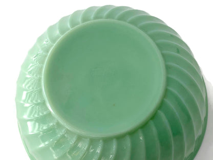 Vintage Fire King Jadeite Swirl 9" Mixing Bowl at Duckwells