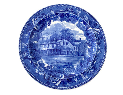 Antique Wedgwood Boston Lamb Tavern Plate at Duckwells