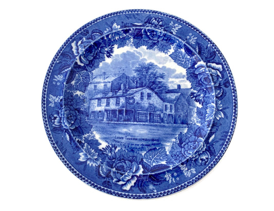 Antique Wedgwood Boston Lamb Tavern Plate at Duckwells
