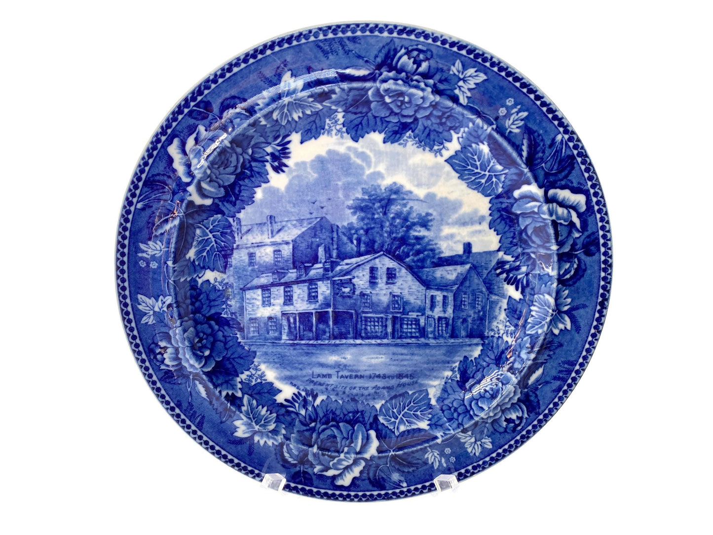 Antique Wedgwood Boston Lamb Tavern Plate at Duckwells