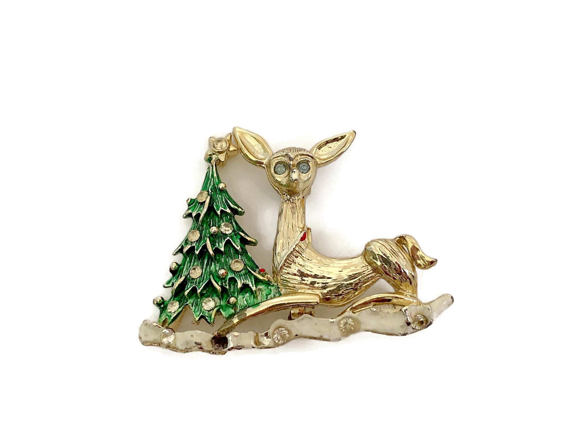 Vintage Christmas Pin Brooch at Duckwells