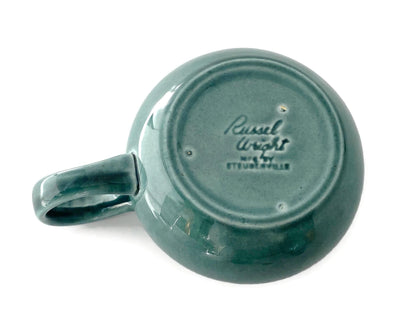 Mid Century Russel Wright Sugar Bowl in Seafoam at Duckwells