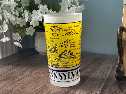Midcentury Pennsylvania Souvenir Glass by Gay Fad at Duckwells