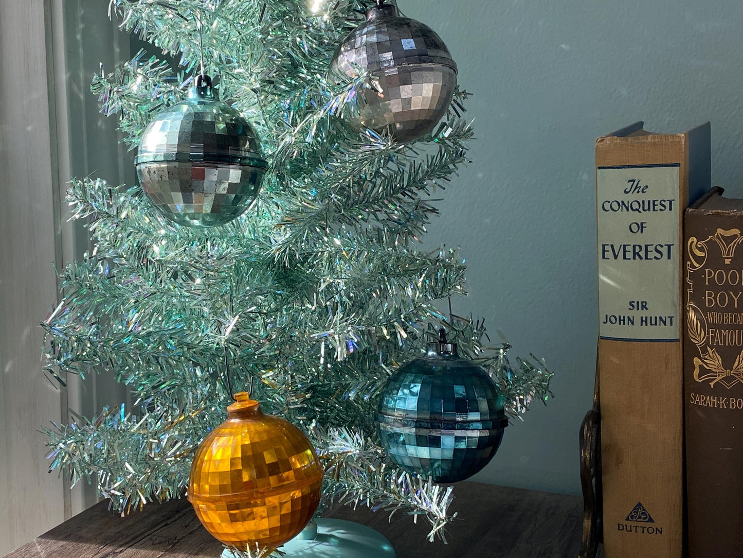 Vintage Plastic Christmas Ornaments Disco Balls at Duckwells