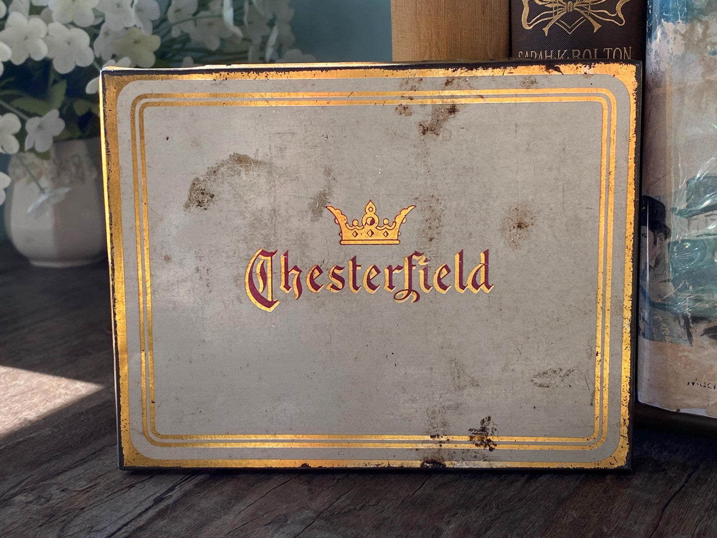Antique Chesterfield Tobacco Cigarette Tin at Duckwells
