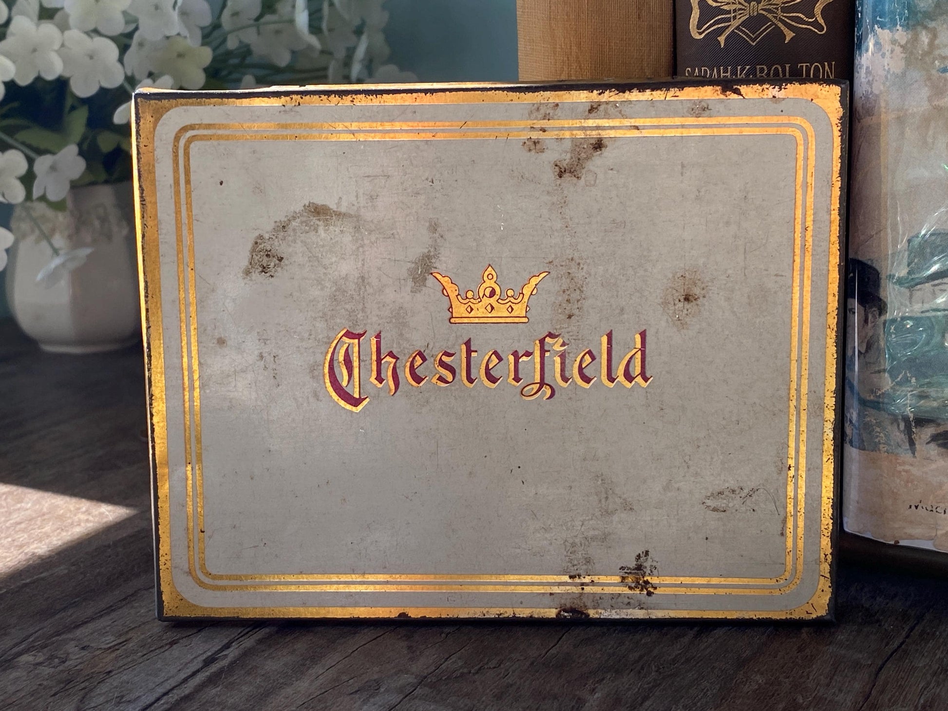 Antique Chesterfield Tobacco Cigarette Tin at Duckwells